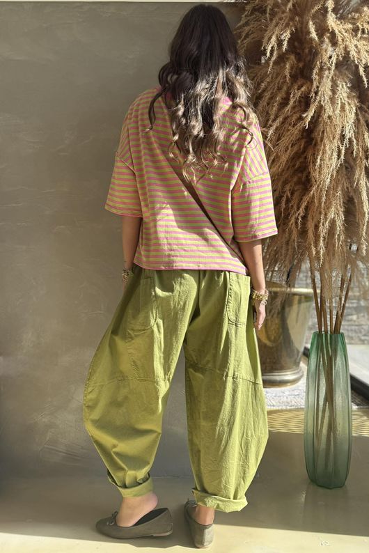 Sunday Morning Tee Peony & Lime